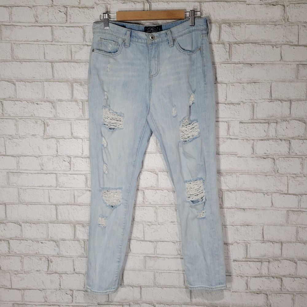 Lucky Brand distressed skinny jeans